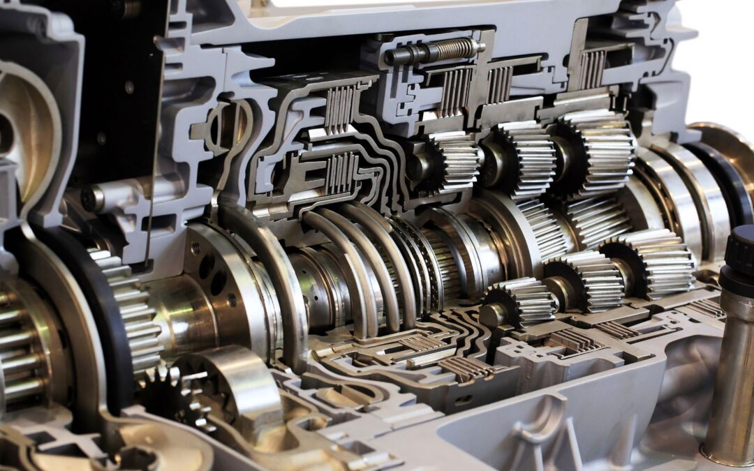 close up of a vehicle transmission